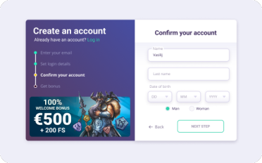 Hacé clic en Crear Cuenta